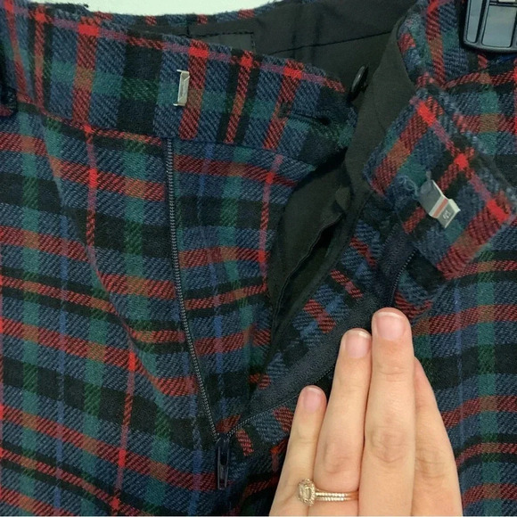 Men’s ASOS Black Label Plaid Festive Wool Blend Skinny Pants 28x32 - Picture 7 of 14